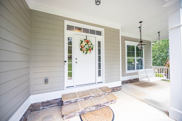 6027 Wellesley Dr, Columbus, GA 31904 - doorway to property with covered porch