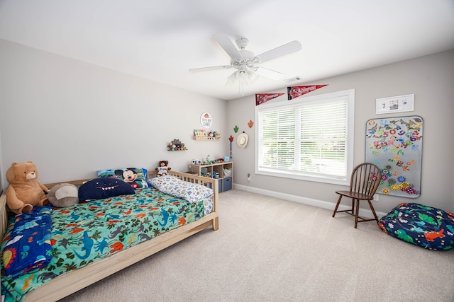 6027 Wellesley Dr, Columbus, GA 31904 - bedroom featuring carpet flooring, baseboards, and a ceiling fan