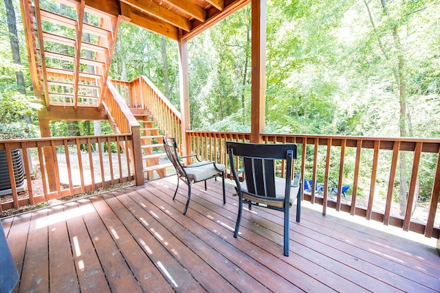 6027 Wellesley Dr, Columbus, GA 31904 - wooden deck with stairs