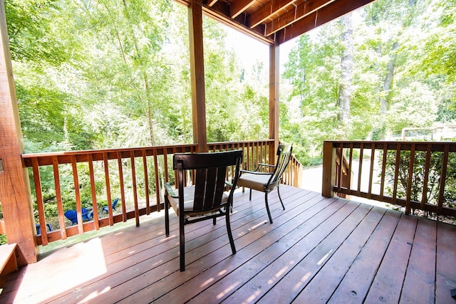 6027 Wellesley Dr, Columbus, GA 31904 - view of wooden deck