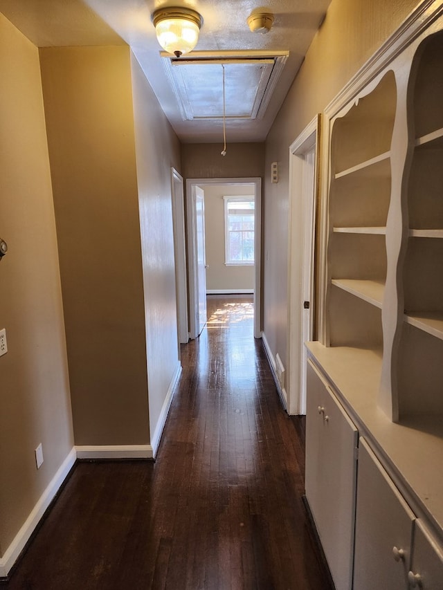 1640 Preston Dr, Columbus, GA 31906 - corridor with attic access and dark wood-style flooring