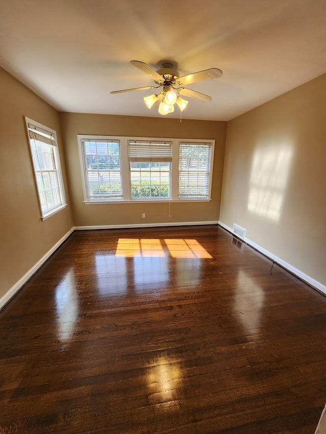 1640 Preston Dr, Columbus, GA 31906 - unfurnished room with dark wood-type flooring and a ceiling fan