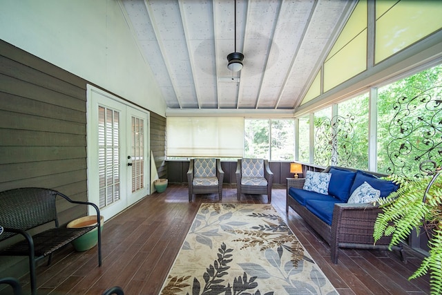 6130 Bristol Blvd, Columbus, GA 31904 - sunroom / solarium featuring french doors and outdoor lounge area