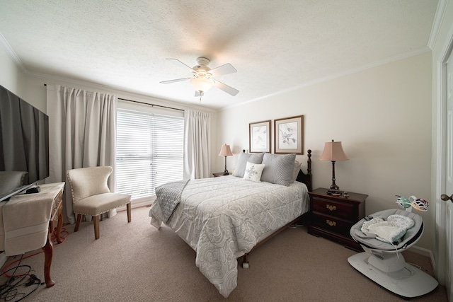 6130 Bristol Blvd, Columbus, GA 31904 - carpeted bedroom with ornamental molding and ceiling fan