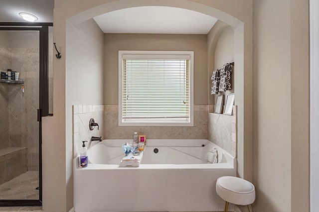 51 New Castle Dr, Phenix City, AL 36870 - full bathroom with a bath and a shower stall