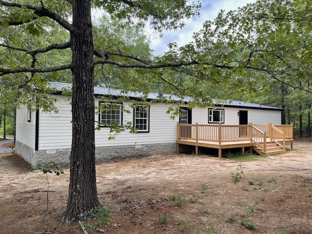 62 Brannon Montgomery Rd, Mauk, GA 31058 - back of property with a deck