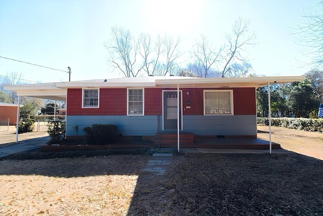 view of front of home