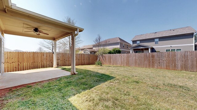 7315 San Vista Dr, Columbus, GA 31909 - view of yard with a patio and a ceiling fan