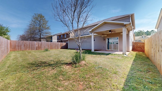 7315 San Vista Dr, Columbus, GA 31909 - back of house featuring a ceiling fan and a patio area