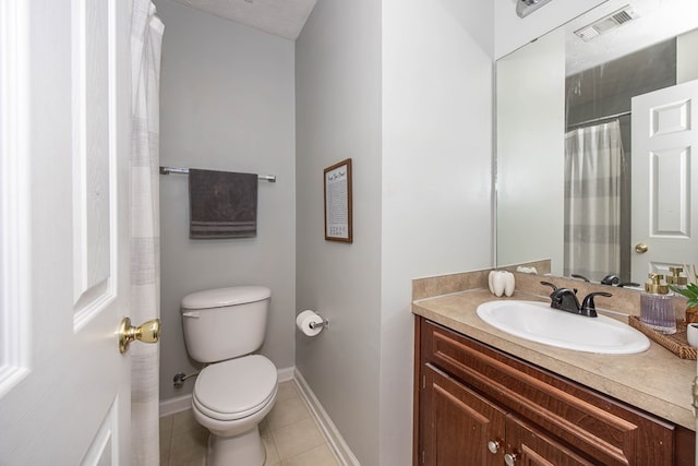 6 Lincolnshire Ln, Phenix City, AL 36870 - bathroom featuring vanity, toilet, tile patterned flooring, and baseboards