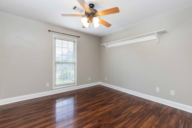 4 David Ct, Columbus, GA 31909 - unfurnished room featuring plenty of natural light, ceiling fan, and dark wood-type flooring
