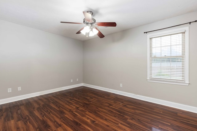 4 David Ct, Columbus, GA 31909 - unfurnished room with dark wood-style flooring and ceiling fan