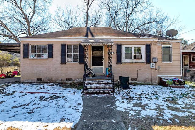 view of bungalow-style house