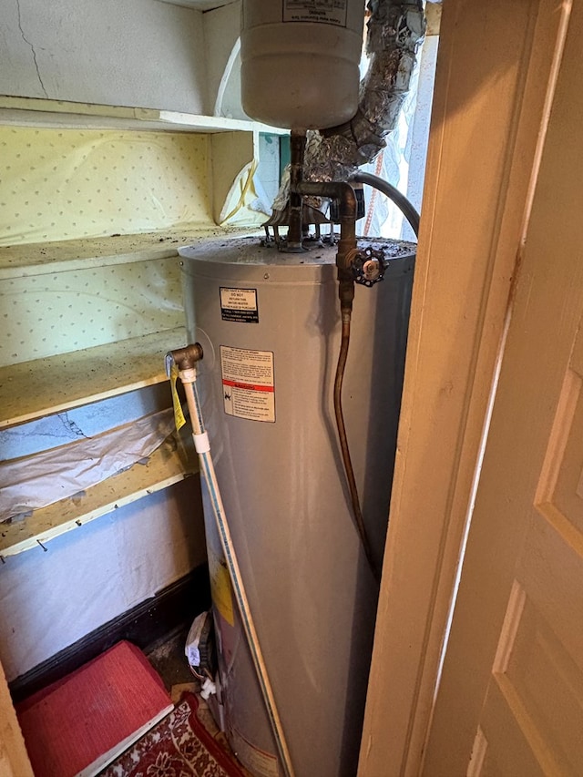 utilities featuring gas water heater