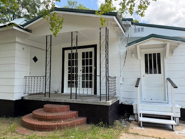 1509 12th St, Phenix City, AL 36867 - doorway to property with a porch and french doors