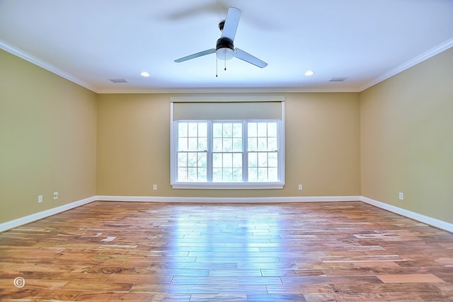 4701 Turnberry Ln Unit 12, Columbus, GA 31909 - unfurnished room with wood finished floors, crown molding, and baseboards