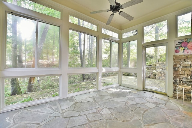 4701 Turnberry Ln Unit 12, Columbus, GA 31909 - unfurnished sunroom featuring stone floors