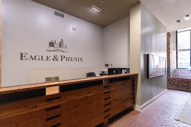 reception area with visible vents