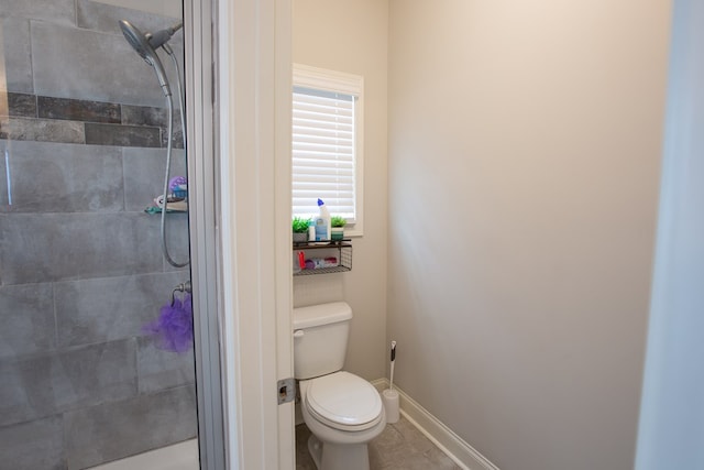 6845 Admiral Dr, Midland, GA 31820 - bathroom with toilet, a stall shower, and baseboards
