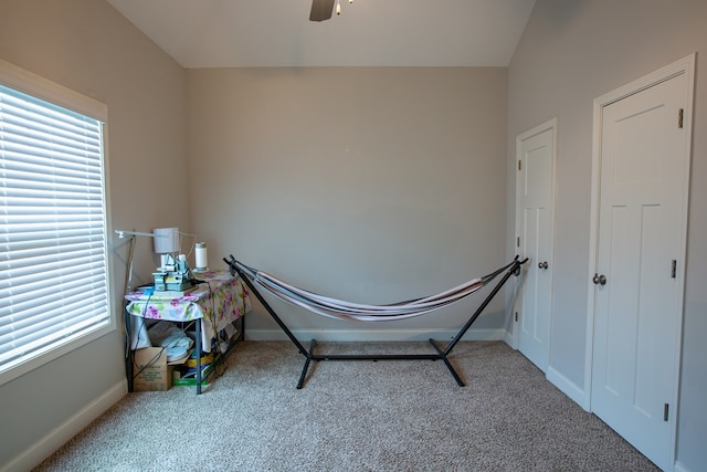 6845 Admiral Dr, Midland, GA 31820 - carpeted bedroom with baseboards and ceiling fan