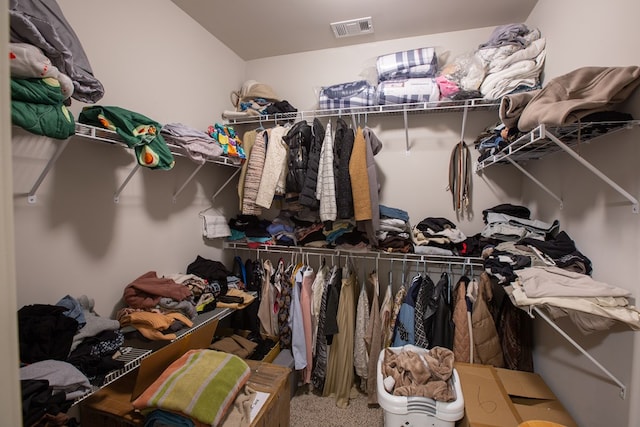 6845 Admiral Dr, Midland, GA 31820 - spacious closet with visible vents and carpet floors