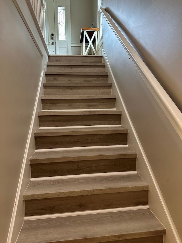 view of staircase