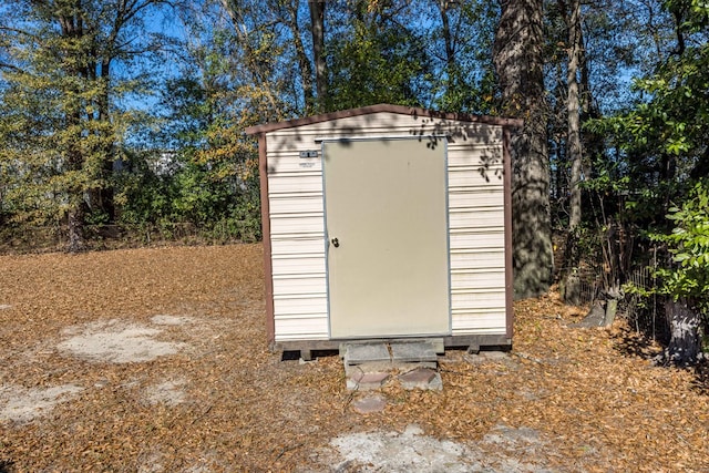 view of outdoor structure