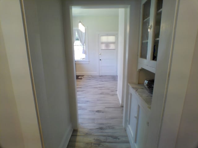 306 E Gordon St, Thomaston, GA 30286 - hall featuring wood finished floors and baseboards