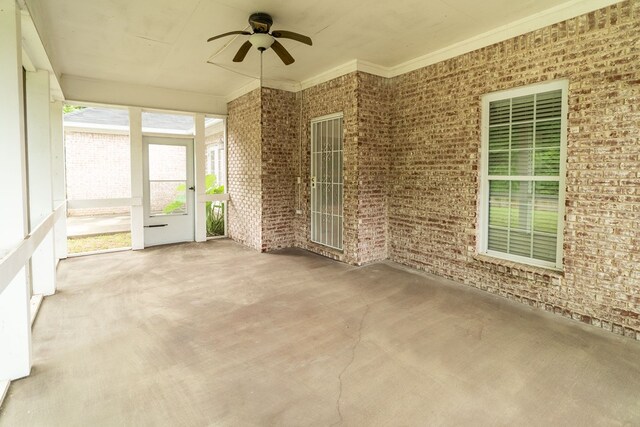 144 Lee Road 2083, Phenix City, AL 36870 - unfurnished sunroom with ceiling fan