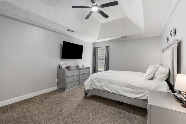 176 Lee Road 0504, Phenix City, AL 36870 - carpeted bedroom featuring a raised ceiling and ceiling fan