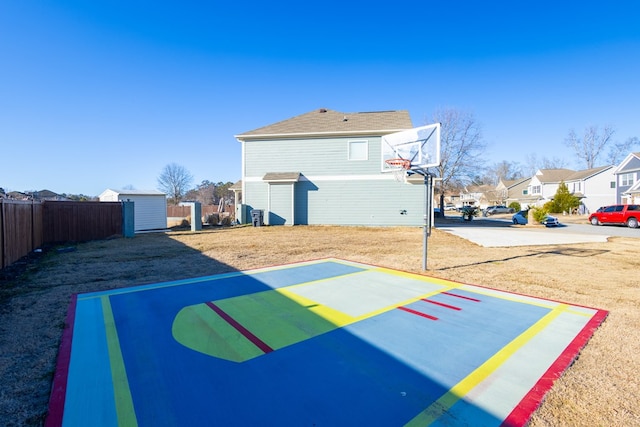 view of sport court