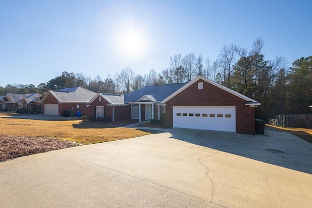 ranch-style house with a garage