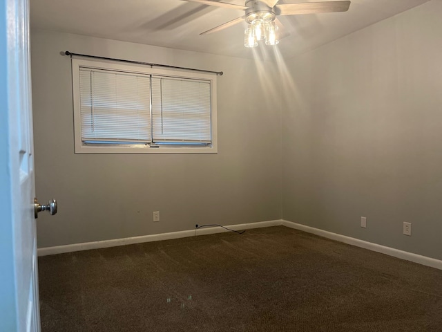4229 Empire St, Columbus, GA 31907 - unfurnished room featuring dark carpet and ceiling fan