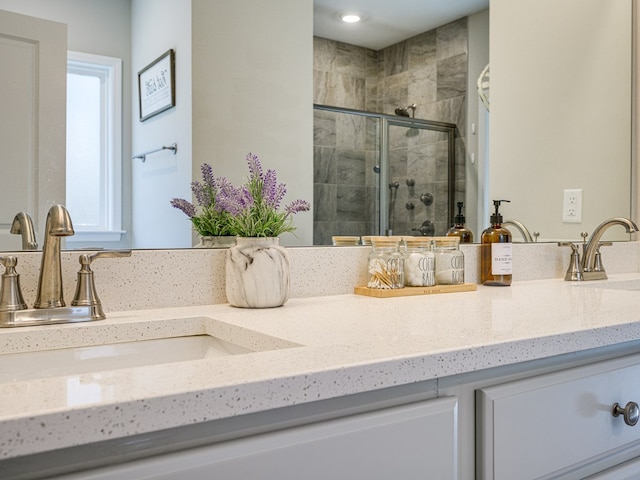13733 Macon Rd, Upatoi, GA 31829 - full bathroom with double vanity and a stall shower