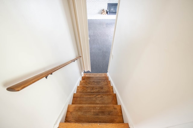 2951 Florence Dr, Columbus, GA 31907 - stairway featuring baseboards