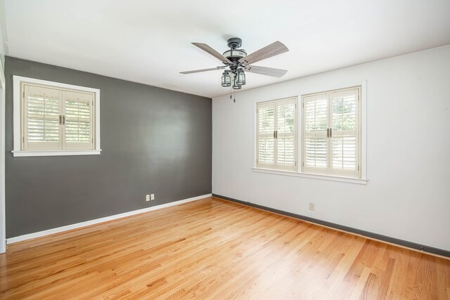 2951 Florence Dr, Columbus, GA 31907 - unfurnished room with wood finished floors, ceiling fan, and baseboards