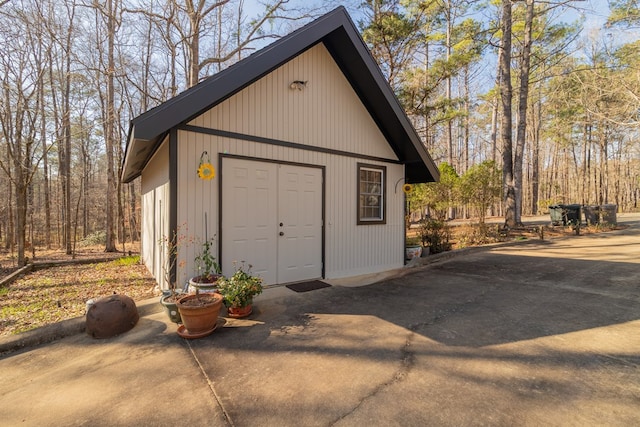 view of outbuilding with an outdoor structure