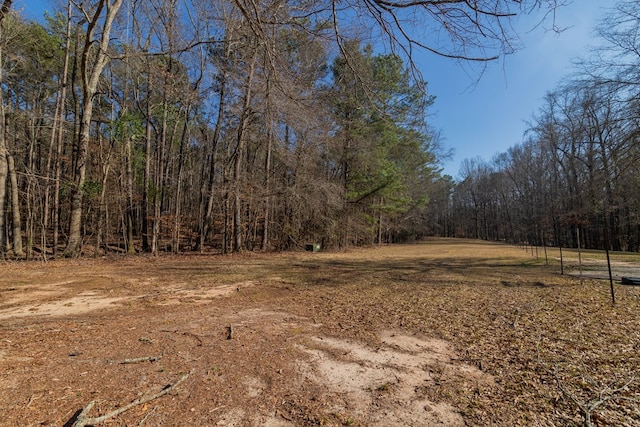 view of nature with a wooded view