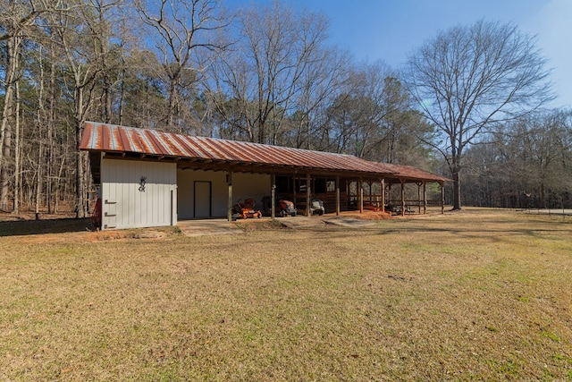 view of horse barn