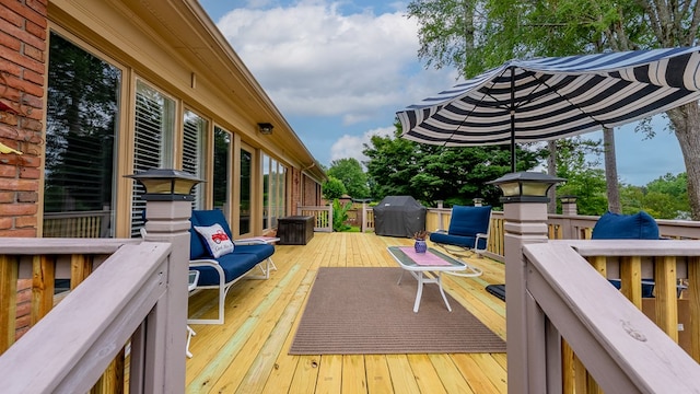 6359 Cape Cod Dr, Columbus, GA 31904 - deck with area for grilling