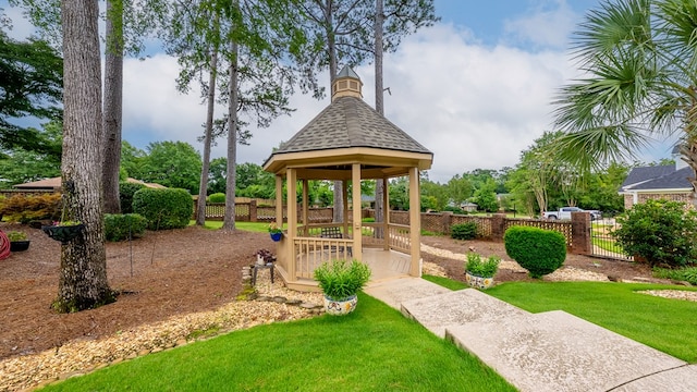 6359 Cape Cod Dr, Columbus, GA 31904 - view of yard with a gazebo