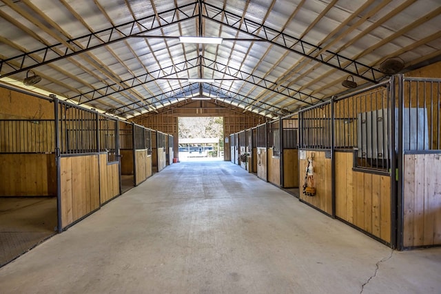 view of horse barn