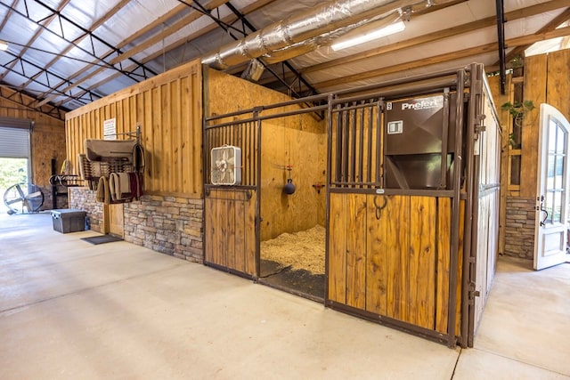 view of horse barn