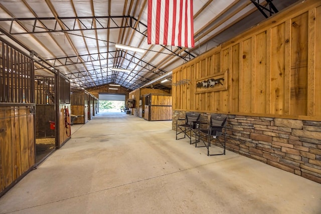 view of horse barn