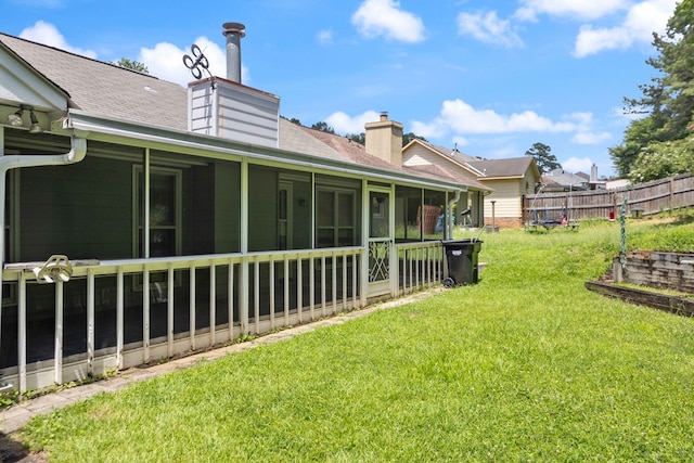 4608 Mayo Dr, Columbus, GA 31909 - view of yard with a sunroom