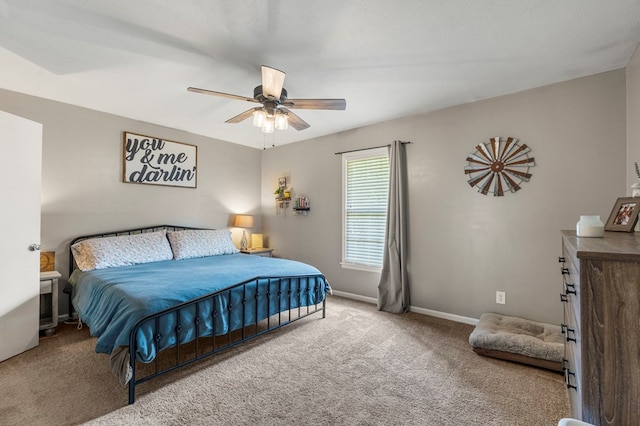 1903 Ashley Dr, Phenix City, AL 36867 - bedroom featuring carpet flooring, baseboards, and a ceiling fan