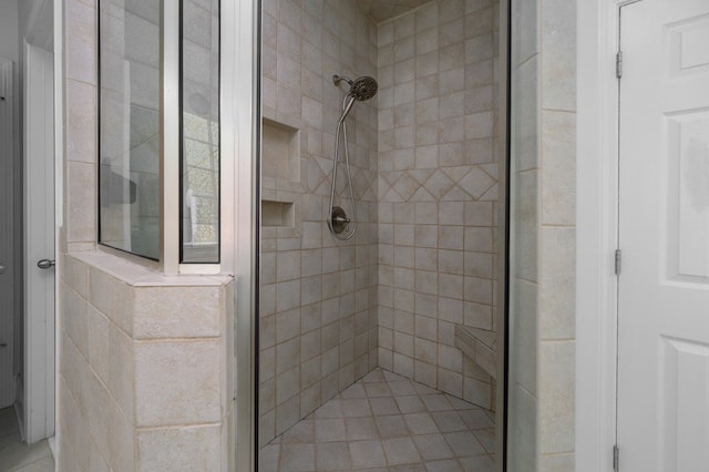 full bathroom with a stall shower