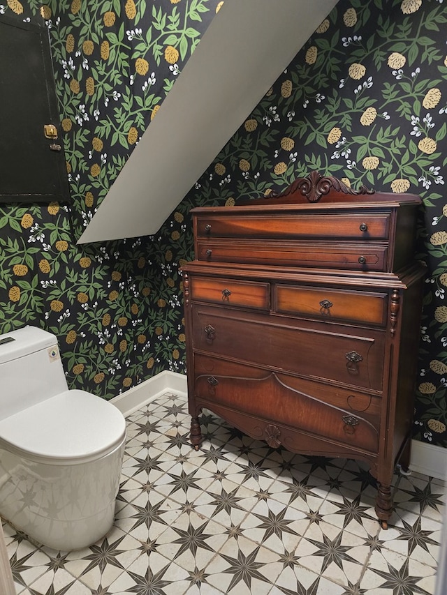 2914 Sue Mack Dr, Columbus, GA 31906 - bathroom featuring wallpapered walls and tile patterned floors