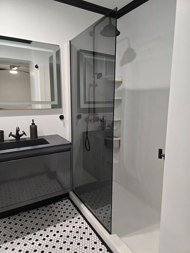2914 Sue Mack Dr, Columbus, GA 31906 - bathroom featuring a shower stall and vanity