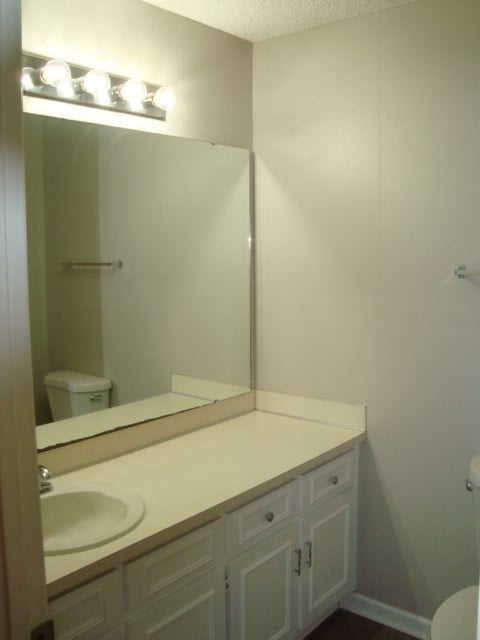 4118 Terrace Pointe Dr, Columbus, GA 31909 - bathroom featuring vanity and a textured ceiling